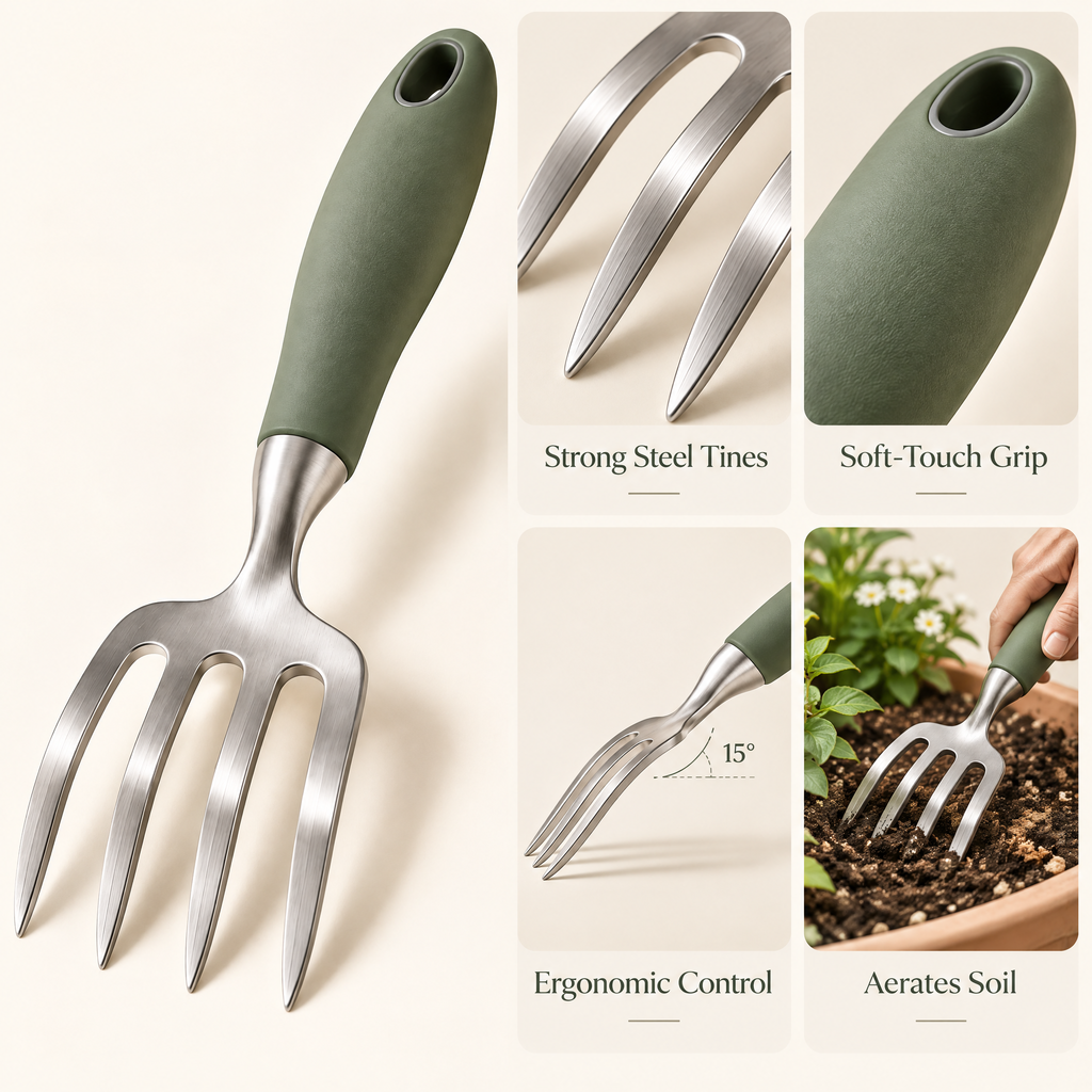 Varenmoris™ Stainless Steel Hand Garden Fork