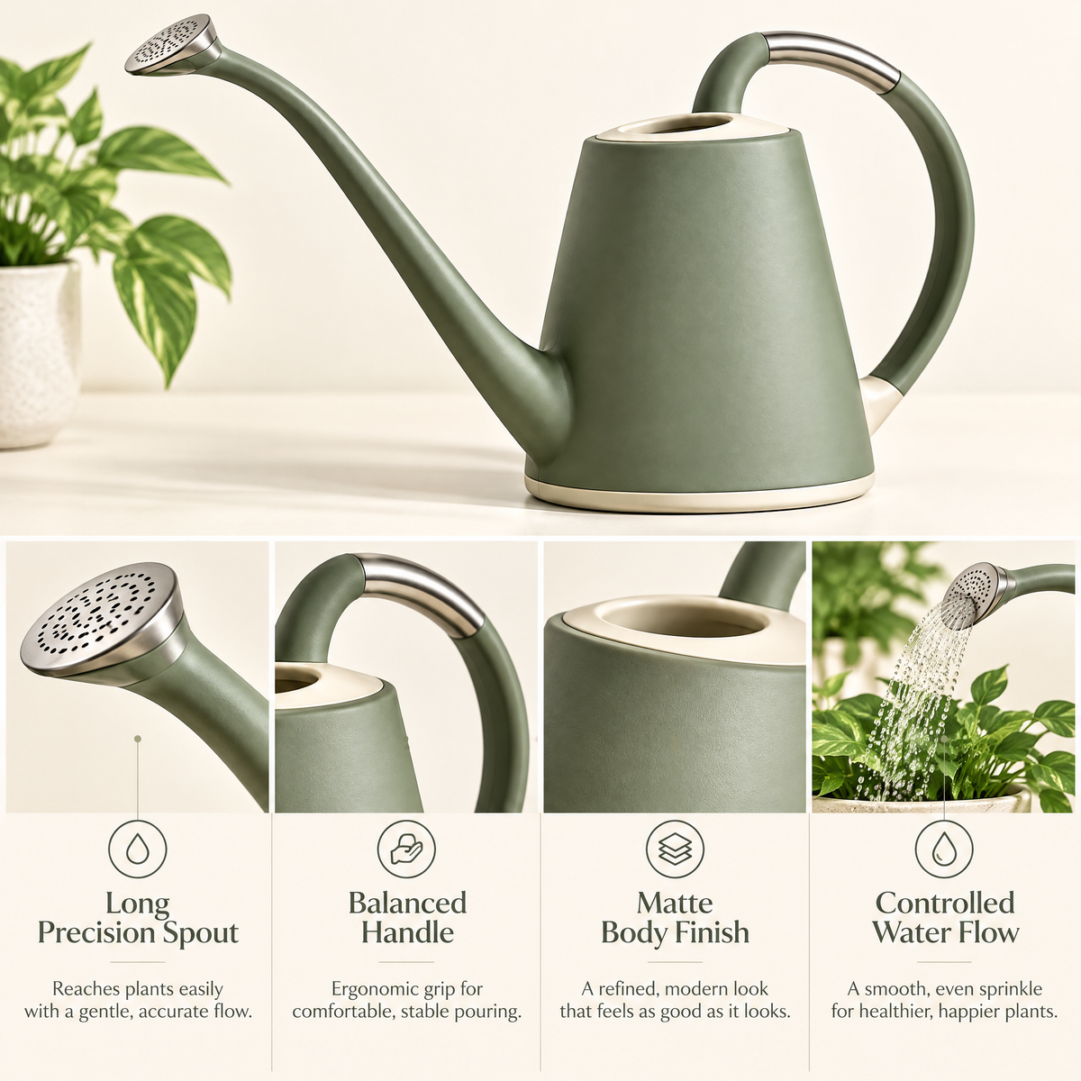 Varenmoris™ Long-Spout Garden Watering Can