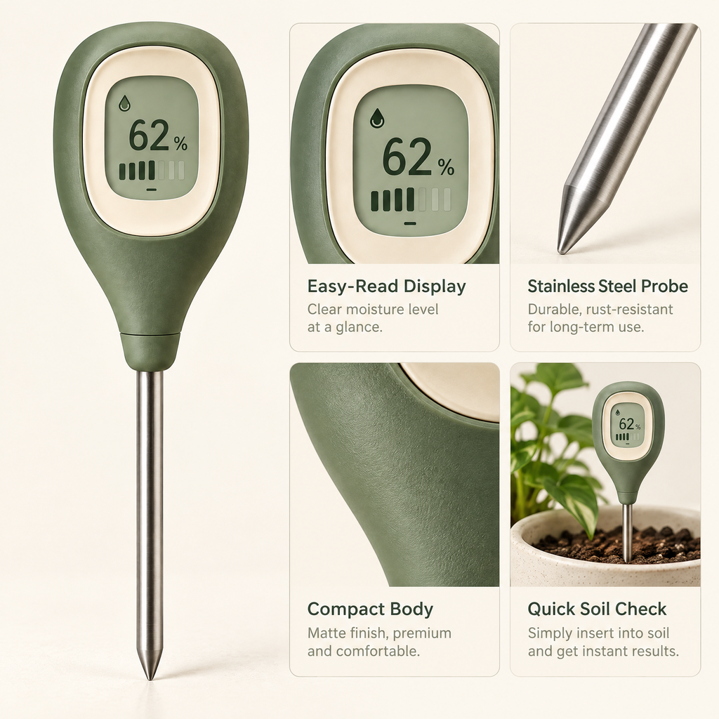 Varenmoris™ Digital Soil Moisture Meter