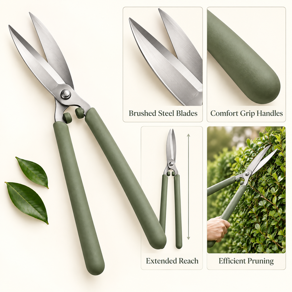 Varenmoris™ Long Blade Hedge Shears