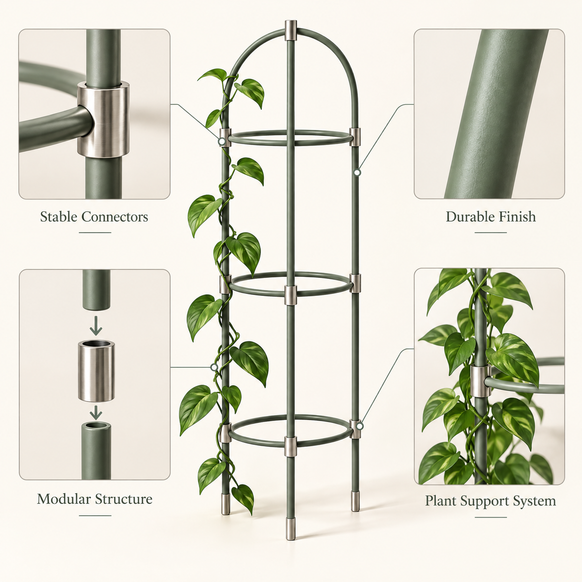 Varenmoris™ Metal Plant Support Trellis