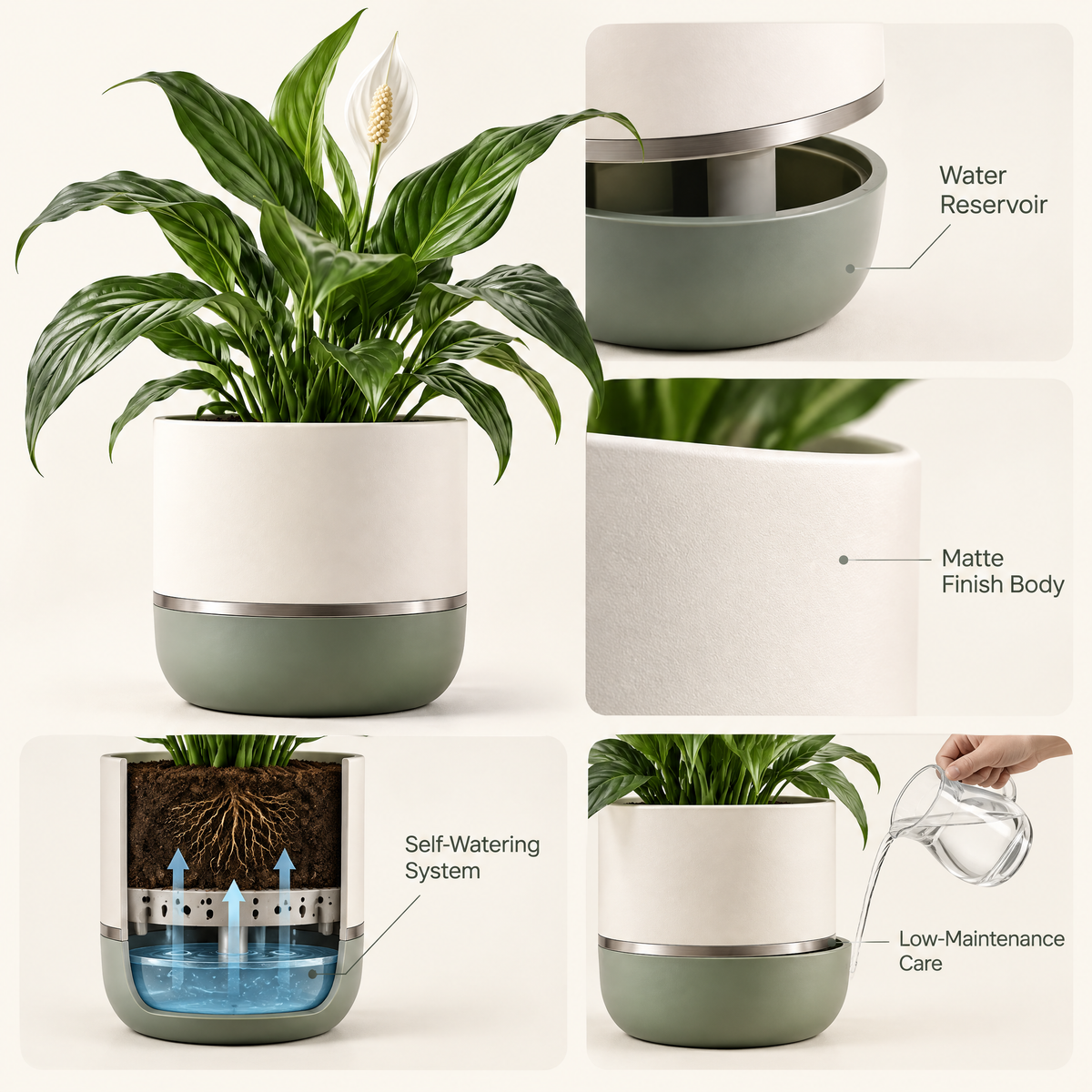 Varenmoris™ Modern Indoor Flower Pot