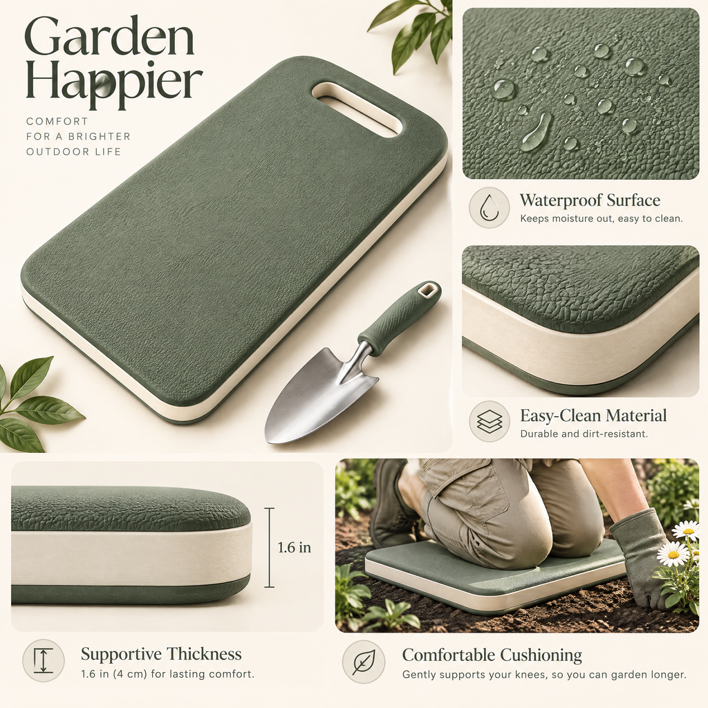 Varenmoris™ Garden Kneeling Pad with Hand Trowel